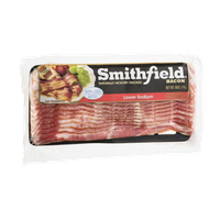 Smithfield Bacon Naturally Hickory Smoked Lower Sodium