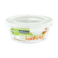 Snapware Glasslock Leakproof Container with Lid 1.6 Cup