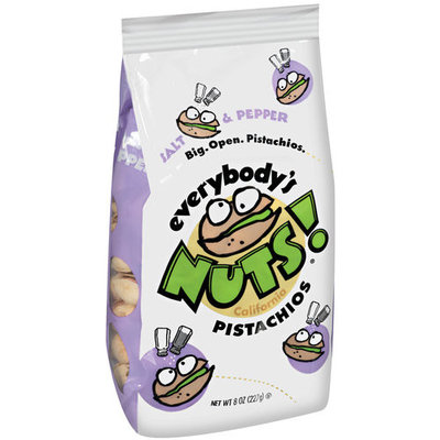 Everybody's Nuts Pistachios Salt & Pepper Pistachios, 8 oz