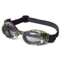 Doggles ILS Dog Goggle sunglasses in Green Camo / Smoke Lens Large