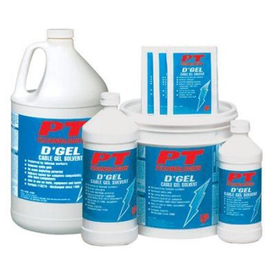 PT Technologies D'gel Cable Cleaner Wipes 144 Per Case