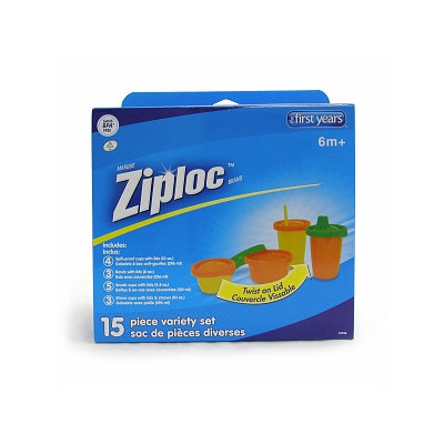 The First Years Ziploc 15 Piece Variety Set