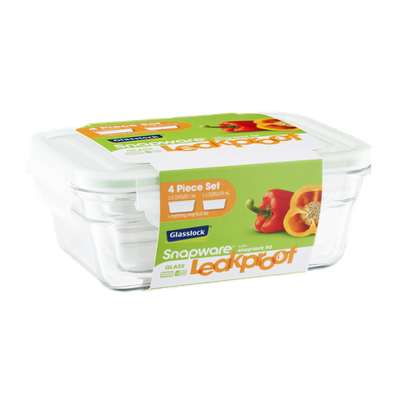 Snapware Glasslock Leakproof Container with Lid Set - 2 CT