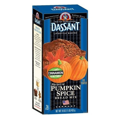 Dassant Pumpkin Spice Bread Mix, 16-Ounce Boxes (Pack of 6)