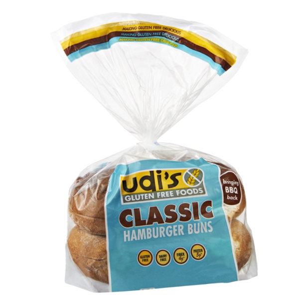Udi's Gluten Free Classic Hamburger Buns - 4 CT