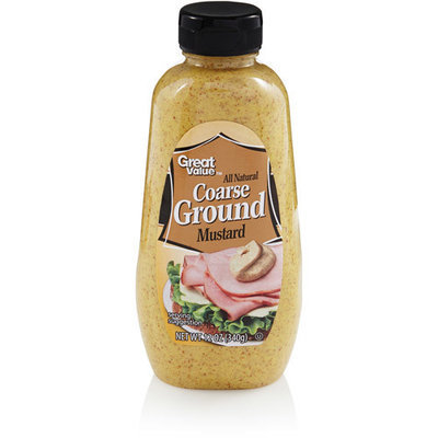 Great Value: All Natural Coarse Ground Mustard, 12 oz