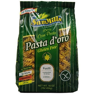 Sam Mills Pasta D'Oro Gluten Free Fusilli, 1-Pound (Pack of 6)