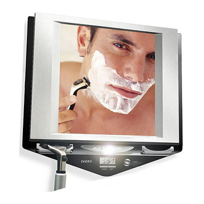 Z700SS Zadro LED Fog-Free Shower Mirror with LCD Clock