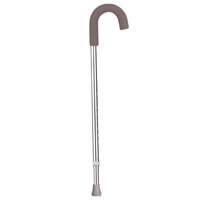 Drive Medical Aluminum Round Handle Cane with Foam Grip, Silver, 1 ea