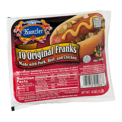Kunzler Original Franks - 10 CT