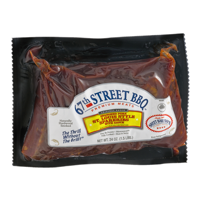 67th Street BBQ St. Louis Style Spareribs with Sauce