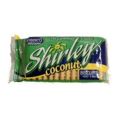 Wibisco Shirley Coconut Biscuits 3.7 Oz - 4 Pack