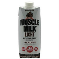 CytoSport Muscle Milk Light RTD - 12 - 17 Fl. Oz. Bottles - Chocolate