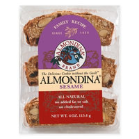 Almondina All-Natural Cookies, Sesame, 4 Oz, Pack Of 12
