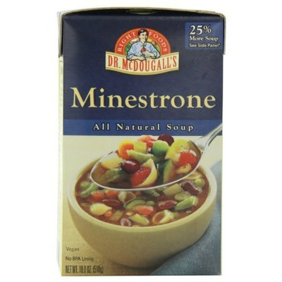 Dr. McDougall's Right Foods Minestrone Soup, 18.0-Ounce Boxes (Pack of 6)