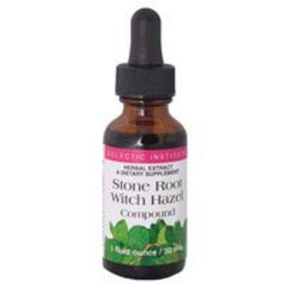 Eclectic Institute Inc Stone Root Witch Hazel, 1 Oz with Alcohol (Pack of 4)