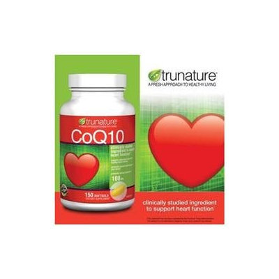 TruNature CoQ10 100 mg (Coenzyme Q10), 150 Softgels