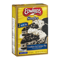 Edwards Singles Cookies & Creme Pie - 2 CT