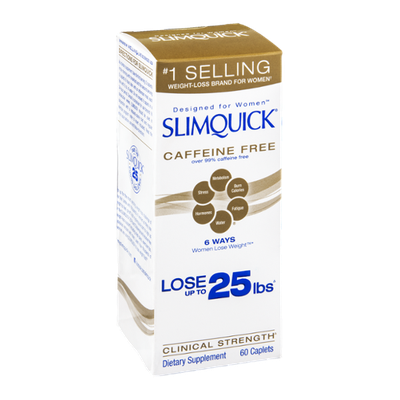 Slimquick Dietary Supplement Caffeine Free Caplets - 60 CT