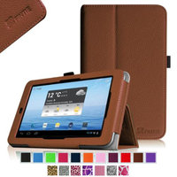 Fintie Folio Leather Case Cover For E FUN Nextbook Premium 7HD NX007HD8G Tablet, Brown