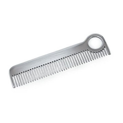 Shaving Mirror Minimalist Stainless Steel Comb comb by Chicago Comb