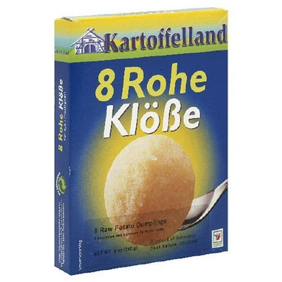 Kartoffelland 8 Rohe Klobe (8 Raw Potato Dumpling), 8-Ounce Boxes (Pack of 14)