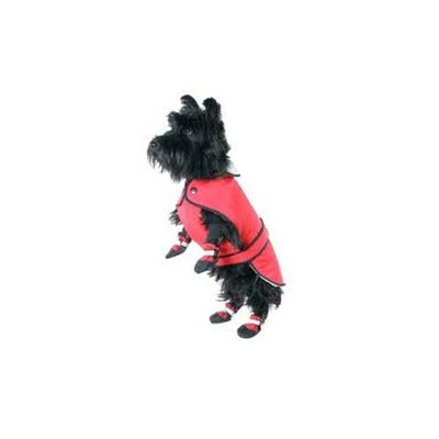 Muttluks 3-Layer Belted Winter Dog Coat, Size 16, Red