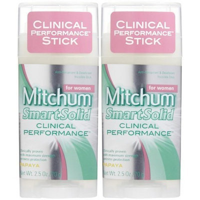 Mitchum for Women Smart Solid Anti-Perspirant & Deodorant, Papaya, 2.5 Ounce