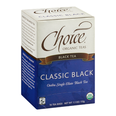 Choice Organic Teas Black Tea Classic Black - 16 CT