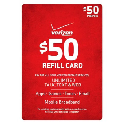 Verizon Pre-paid Cell Phone Card VERIZON 50