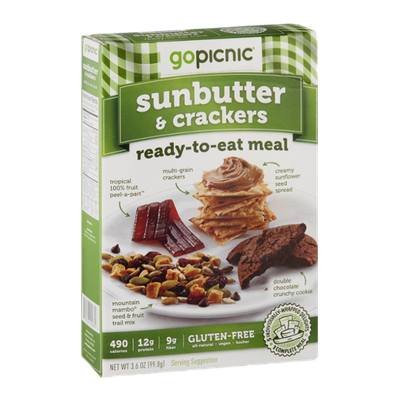 GoPicnic Ready-To-Eat-Meal Sunbutter & Crackers