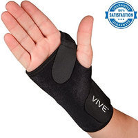 Wrist Brace by VIVE - Best Universal Support for Carpal Tunnel, Tendonitis, Wrist Pain & Sports Injuries - Removable Splint - One Size Fits Most - Satisfaction Guarantee