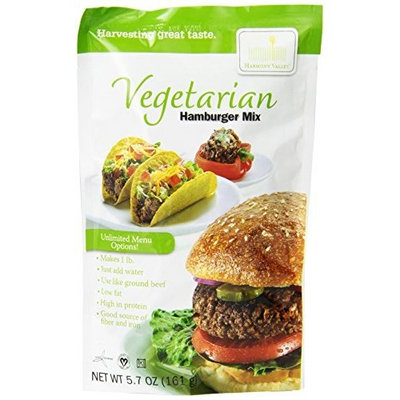 Harmony Valley Vegetarian Hamburger Mix, 5.7-Ounce (Pack of 6)