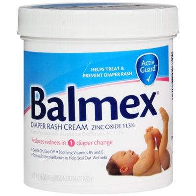 Balmex Diaper Rash Cream with 11.3% Zinc Oxide Active-Guard