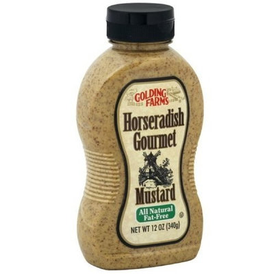 Golding Farms Horseradish Mustard, 12-Ounce (Pack of 3)