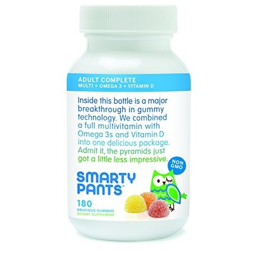 SmartyPants Adult Gummy Multivitamins Plus Omega 3's Plus Vitamin D
