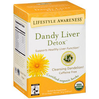 Tadin Lifestyle Awareness Dandy Liver Detox Herbal Tea Supplement Tea Bags, 20 count, 1.05 oz