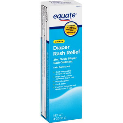 Wal-mart Stores, Inc. Equate Creamy Diaper Rash Relief Zinc Oxide Ointment, 4 oz