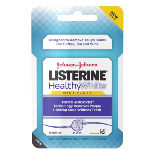LISTERINE Healthy White Floss, Mint, 1 ea