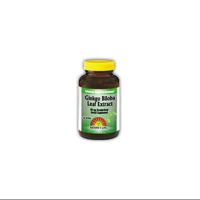 Ginkgo Biloba Leaf Extract 60mg Nature's Life 50 Softgel