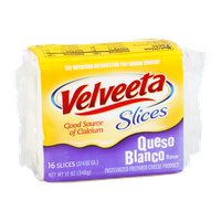 Velveeta Cheese Slices Queso Blanco - 16 CT