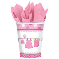 Amscan 581489 9 oz. Shower With Love Girl Cups - Pack of 96