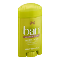 Ban Invisible Solid Vanilla Softness Antiperspirant Deodorant