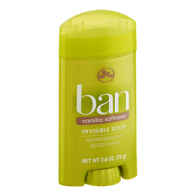 Ban Invisible Solid Vanilla Softness Antiperspirant Deodorant