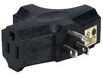 Qvs PA-3P 3out 3-prong Power Outlet Pwr Splitter