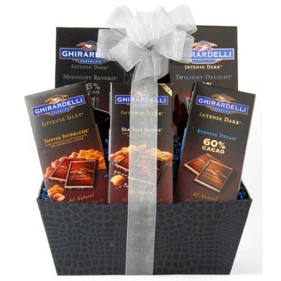 Wine.com Ghirardelli Intense Dark Chocolate Gift Basket