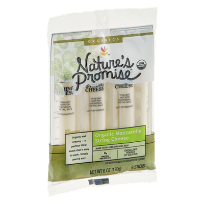 Nature's Promise Organics String Cheese Mozzarella Organic - 6 CT