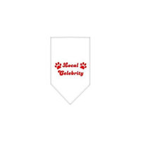 Ahi Local Celebrity Screen Print Bandana White Small