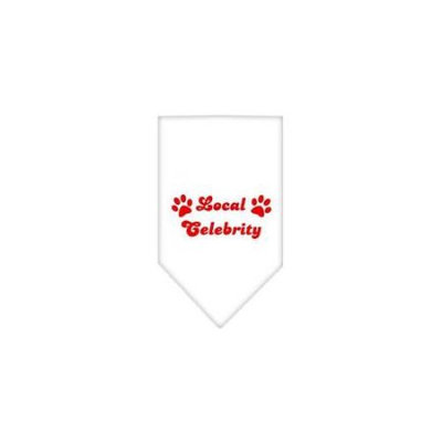 Ahi Local Celebrity Screen Print Bandana White Small