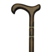 Harvy Unisex Derby Cane Walnut -Affordable Gift! Item #DHAR-9589700